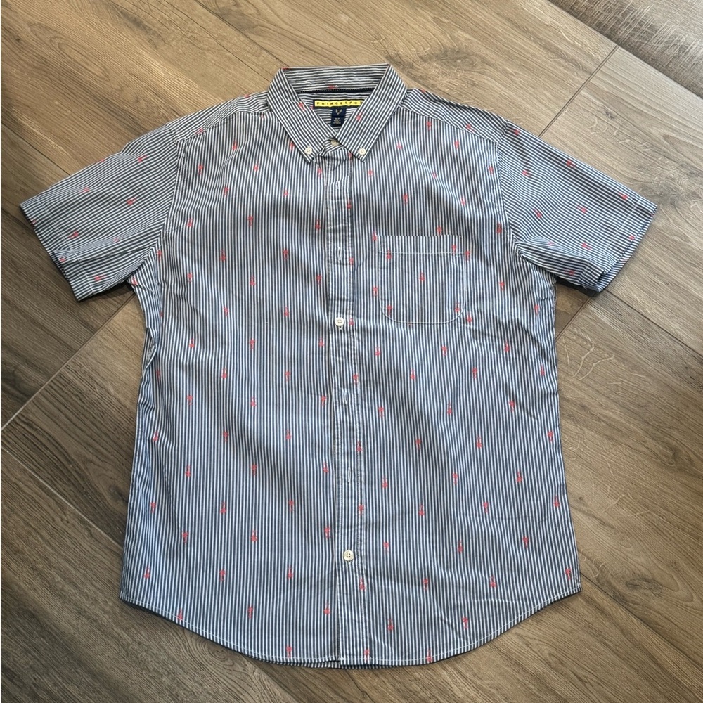 Prince & Fox- Stripe and Palm Tree Shirt